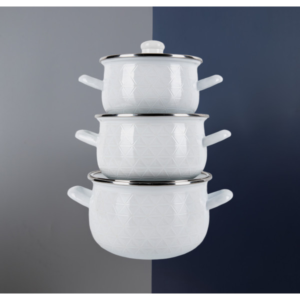 Фото - Набір посуду Gusto GT-T-3-BL Хурделиця 2,1л/3,1л/4л