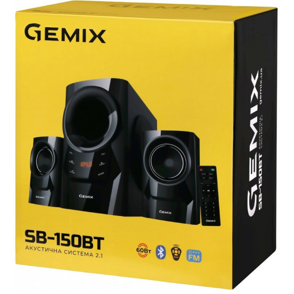 Фото - Комп'ютерна акустика 2.1 Gemix SB-150BT