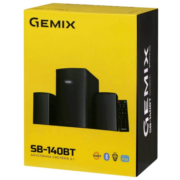 Фото - Комп'ютерна акустика 2.1 Gemix SB-140BT