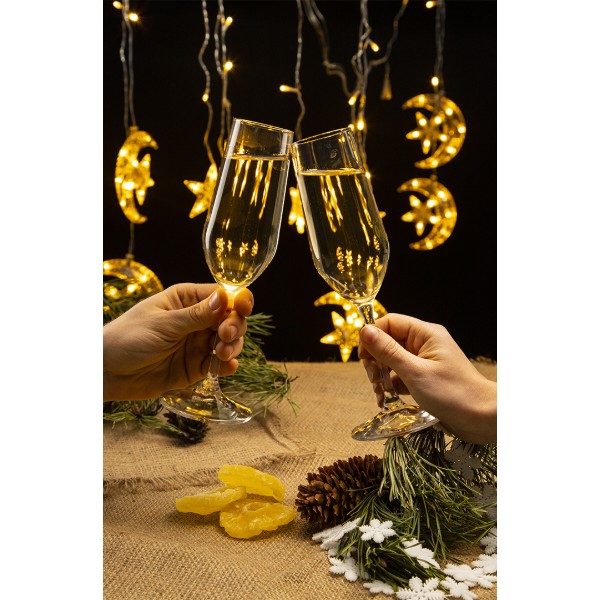 Фото - Набір келихів Bormioli Rocco Nadia Cal Champagne 4x205 мл (126281GRB021990)