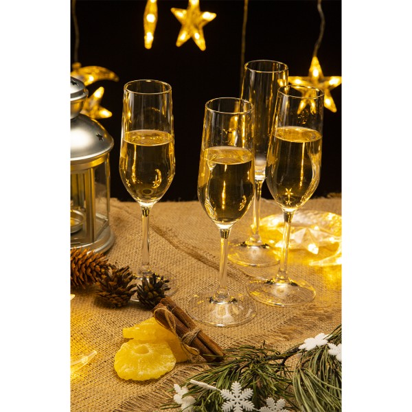 Фото - Набір келихів Bormioli Rocco Nadia Cal Champagne 4x205 мл (126281GRB021990)