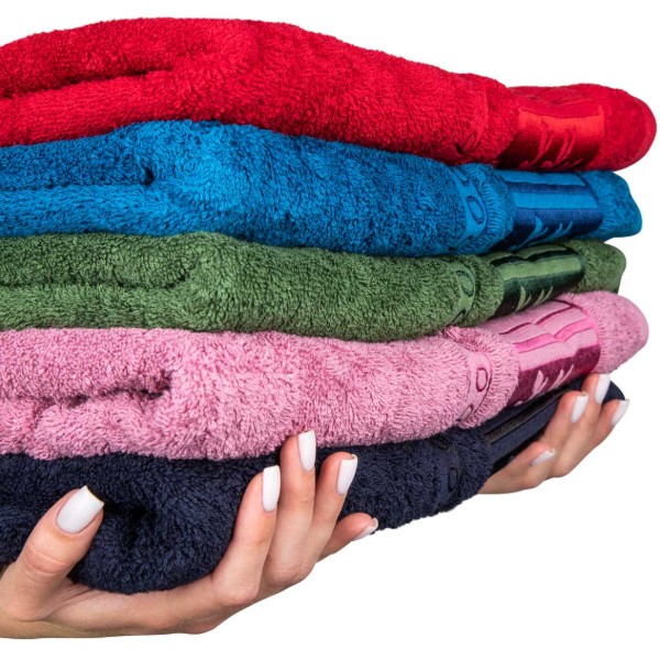 Фото - Рушник банний GM Textile махровий зелений бамбук 70x140