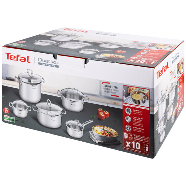 Фото - Набір посуду Tefal G719SA55 Duetto+ 10 пр