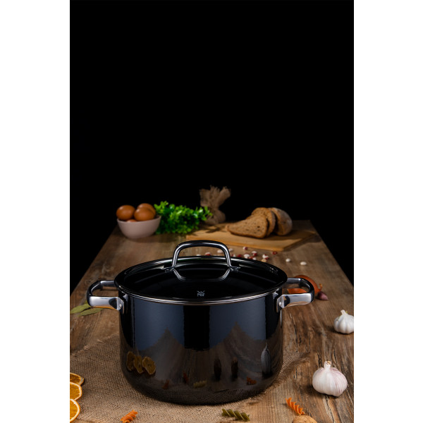 Фото - Кастрюля WMF 514345290 FT Mineral Topf 24 см, 5,7 л Black
