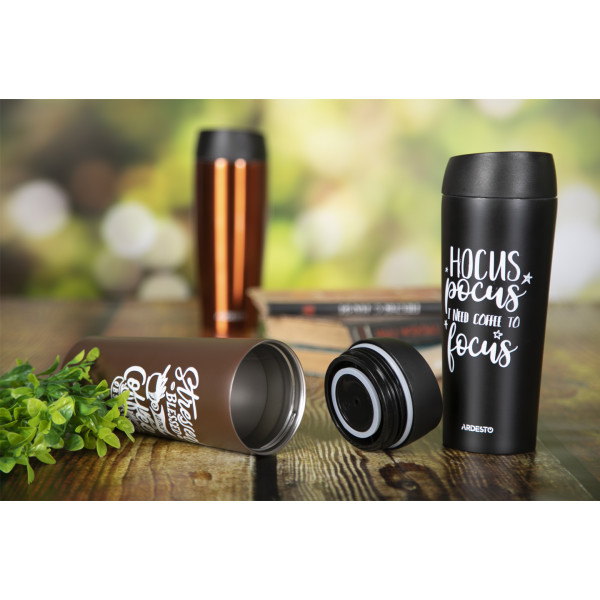 Фото - Термокружка Ardesto Coffee time Hocus, 450 мл (AR2645DMB)