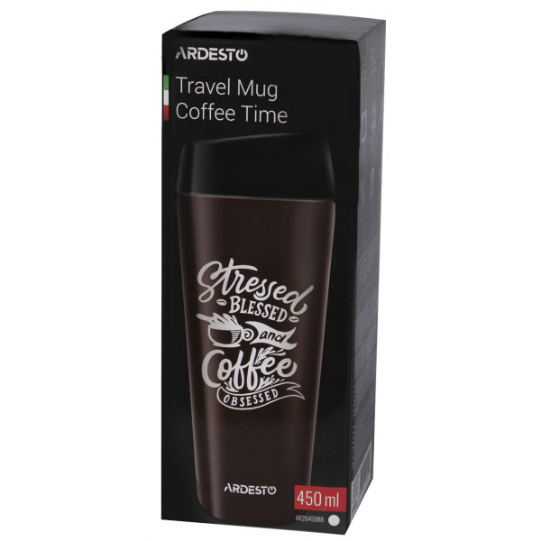 Фото - Термокружка Ardesto Coffee time Cup, 450 мл (AR2645DBB)