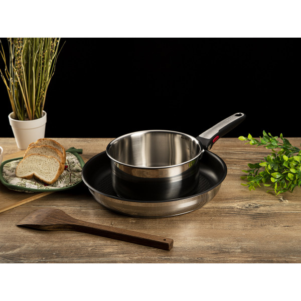 Фото - Набір посуду зі знімною ручкою Tefal L9569232 Ingenio Jamie Oliver 3 пр