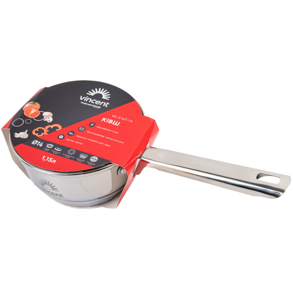 Фото - Ківш Vincent 14 см 1.15 л (VC-3167-14)