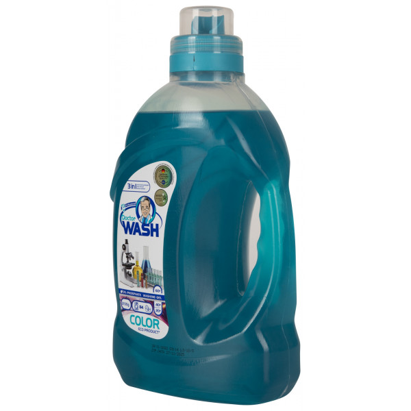 Фото - Гель для стирки DOCTOR WASH для цветного белья 2100 г, 80 циклов