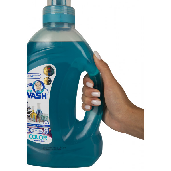 Фото - Гель для стирки DOCTOR WASH для цветного белья 2100 г, 80 циклов