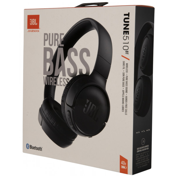 Фото - Навушники повнорозмірні бездротові JBL Tune 510BT Black (JBLT510BTBLKEU)