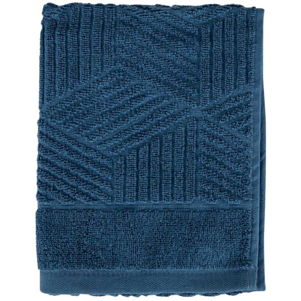 Фото - Рушник для рук GM Textile Уельс синій махровий 40х70