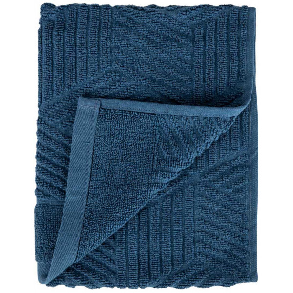 Фото - Рушник для рук GM Textile Уельс синій махровий 40х70