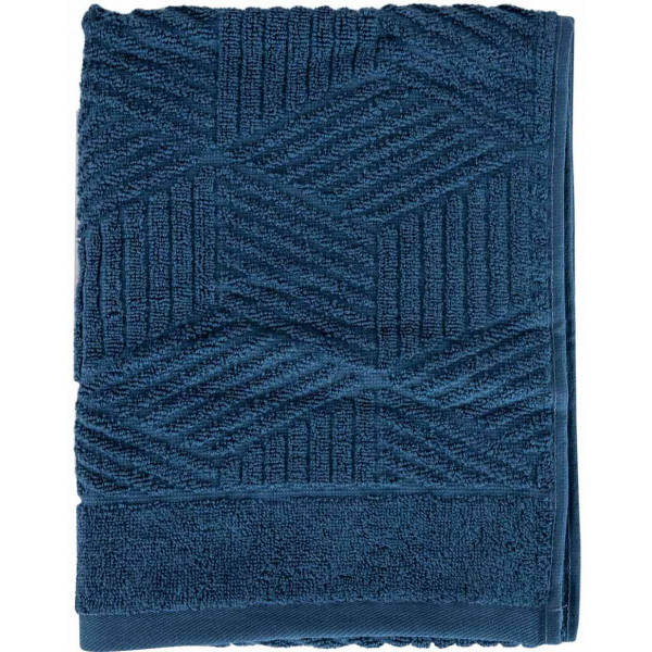 Фото - Рушник для обличчя GM Textile Уельс синій махровий 50х90