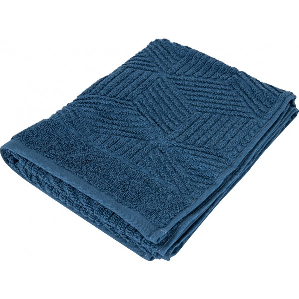 Фото - Рушник для обличчя GM Textile Уельс синій махровий 50х90