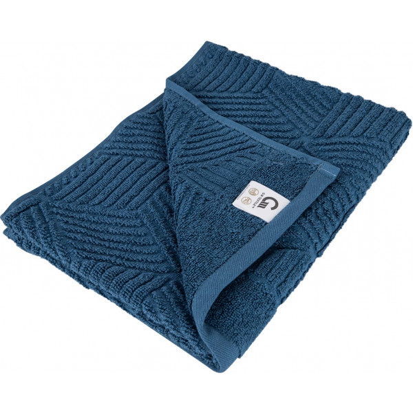 Фото - Рушник для обличчя GM Textile Уельс синій махровий 50х90