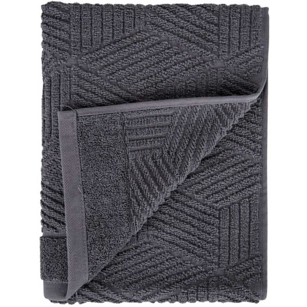 Фото - Рушник для обличчя GM Textile Уельс темно-сірий махровий 50х90