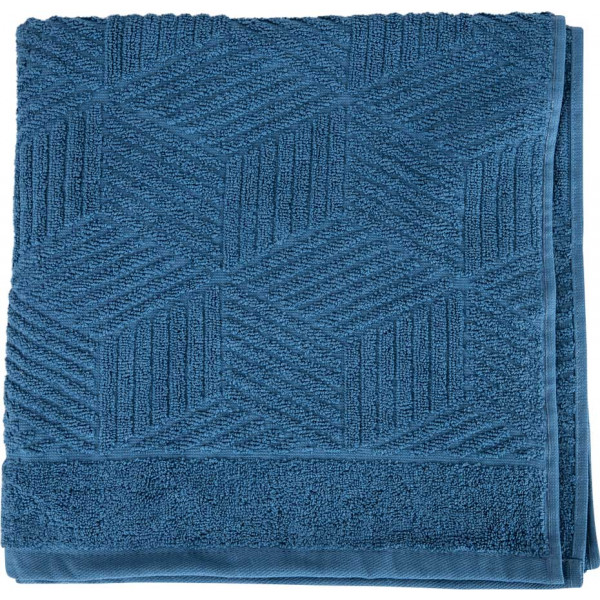 Фото - Полотенце банное GM Textile Уэльс синий махровый 70х140