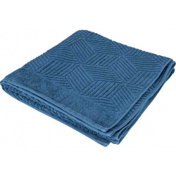Фото - Полотенце банное GM Textile Уэльс синий махровый 70х140
