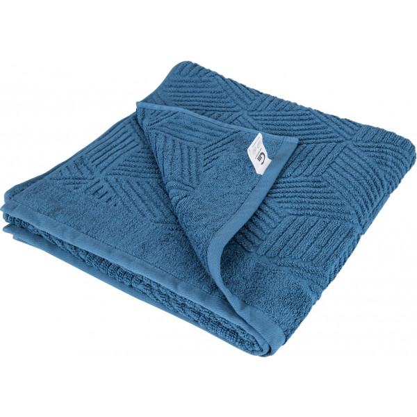 Фото - Полотенце банное GM Textile Уэльс синий махровый 70х140