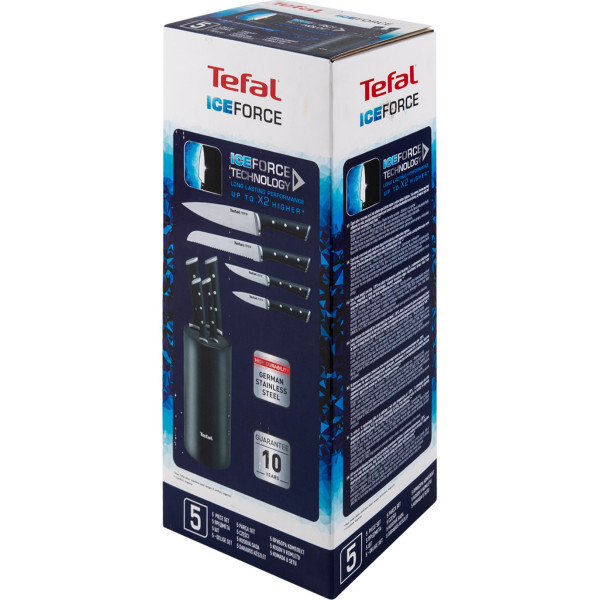 Фото - Набір ножів Tefal K2325S75 Ice Force 5 пр