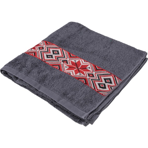 Фото - Рушник банний GM Textile махровий сірий Єдність 70х140