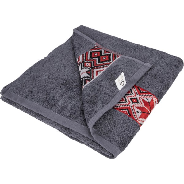 Фото - Рушник банний GM Textile махровий сірий Єдність 70х140