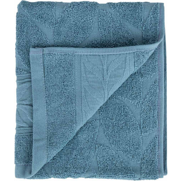 Фото - Рушник для рук GM Textile блакитний листочок махровий 40х70