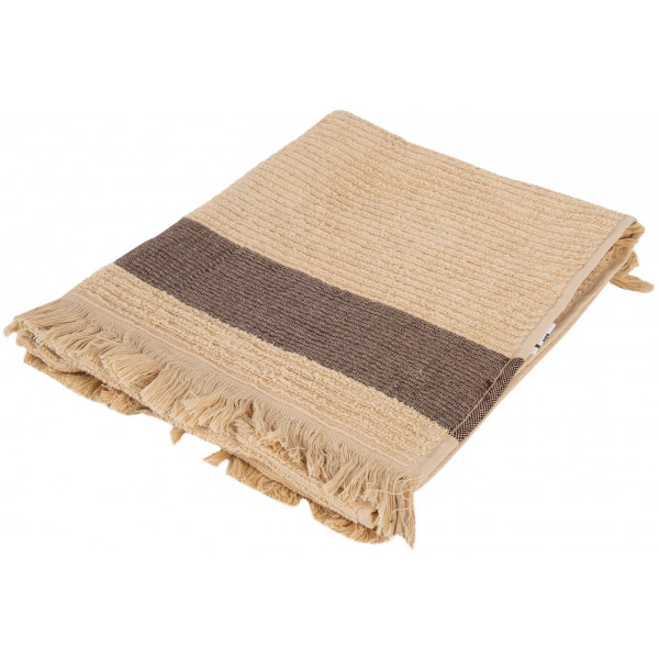 Фото - Рушник для обличчя GM Textile махровий бежевий Осло 50x90 Фото - Рушник для обличчя GM Textile махровий бежевий Осло 50x90
