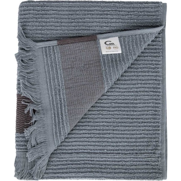 Фото - Полотенце банное GM Textile махровое серый Осло 70x140