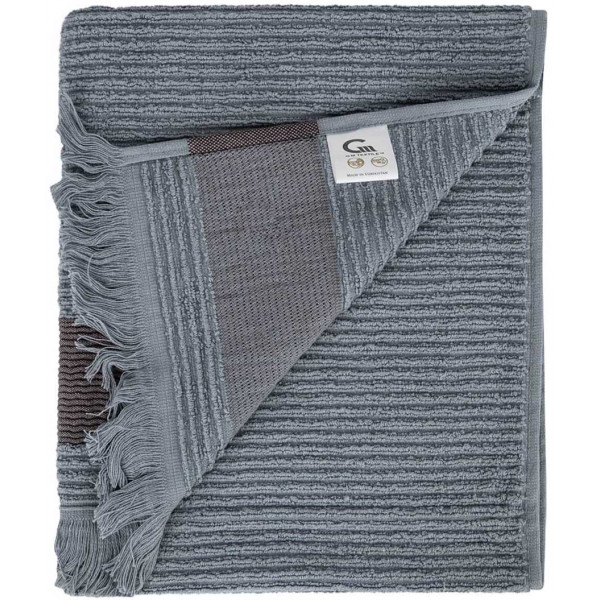 Фото - Рушник для обличчя GM Textile махровий сірий Осло 50x90