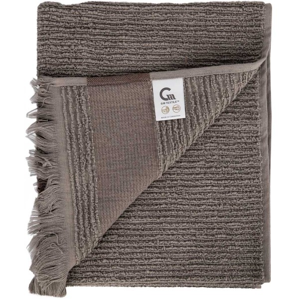 Фото - Рушник для обличчя GM Textile махровий коричневий Осло 50x90