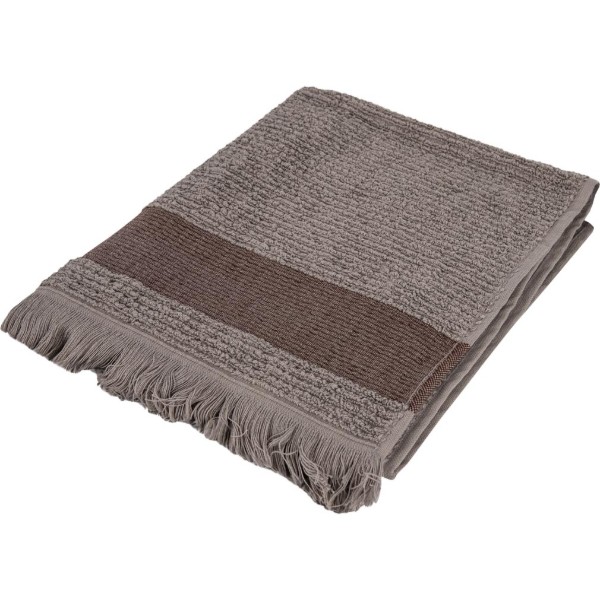 Фото - Рушник для обличчя GM Textile махровий коричневий Осло 50x90 Фото - Рушник для обличчя GM Textile махровий коричневий Осло 50x90