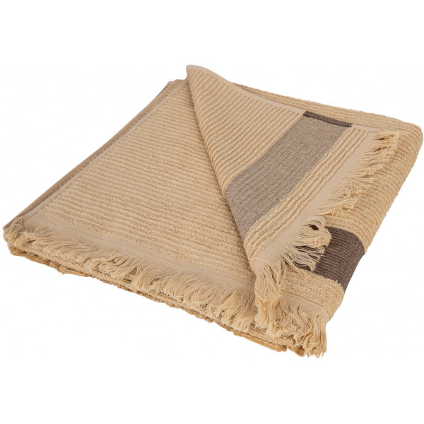 Фото - Рушник банний GM Textile махровий бежевий Осло 70x140
