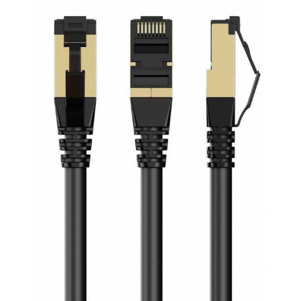 Фото - Кабель патч-корд Cablexpert Cat 8 S/STP 50u 10 м Black (PP8-LSZHCU-BK-10M) Фото - Кабель патч-корд Cablexpert Cat 8 S/STP 50u 10 м Black (PP8-LSZHCU-BK-10M)
