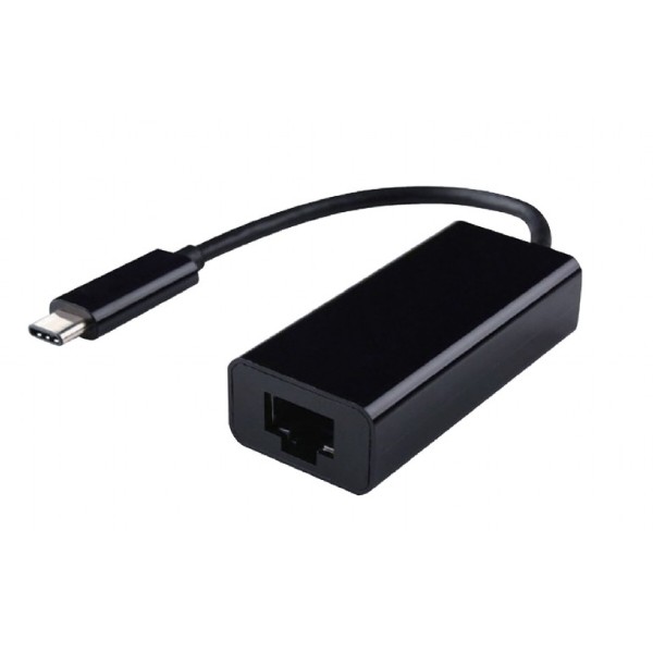 Фото - Переходник USB-C - Ethernet Cablexpert USB 3.1 Type-C to LAN 0.15 m Black (A-CM-LAN-01)