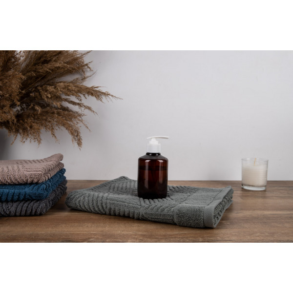Фото - Рушник для обличчя GM Textile Уельс темно-м"ятний махровий 50х90