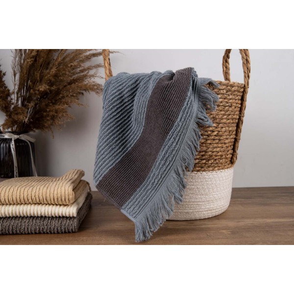 Фото - Полотенце банное GM Textile махровое серый Осло 70x140
