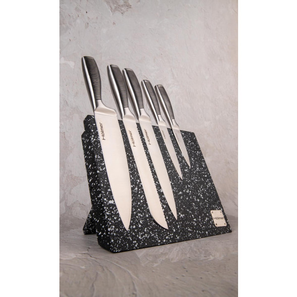 Фото - Набір ножів Holmer KS-66225-MSSSS Stone