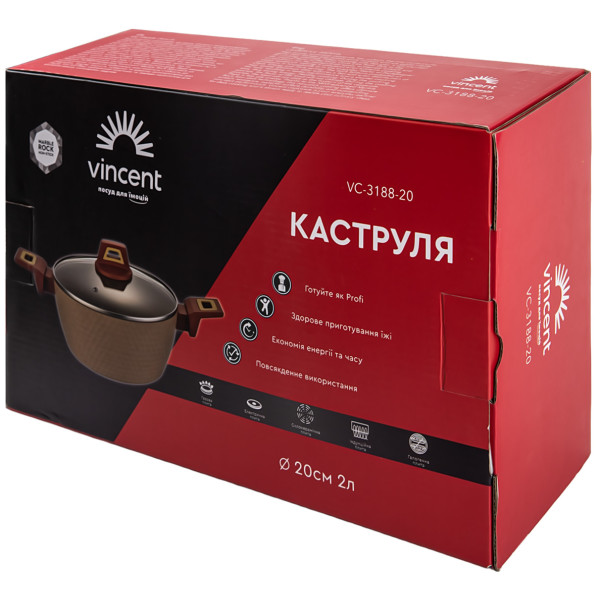 Фото - Кастрюля Vincent 2 л (VC-3188-20)