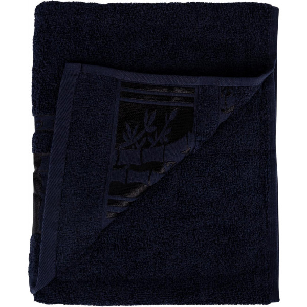 Фото - Рушник для обличчя GM Textile махровий темно-синій бамбук 50x90
