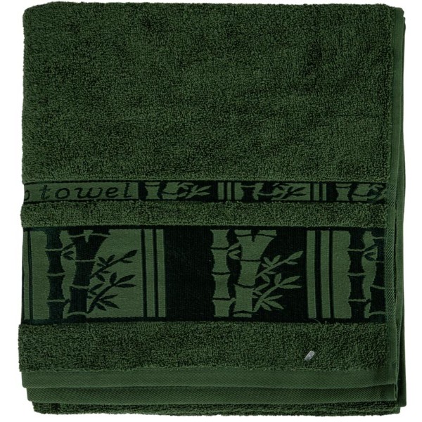 Фото - Рушник банний GM Textile махровий зелений бамбук 70x140