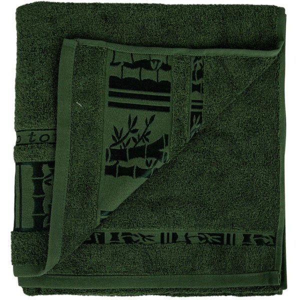Фото - Рушник банний GM Textile махровий зелений бамбук 70x140