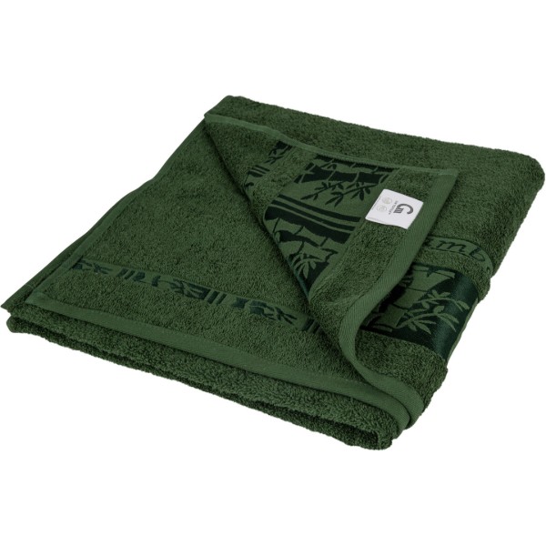 Фото - Рушник банний GM Textile махровий зелений бамбук 70x140
