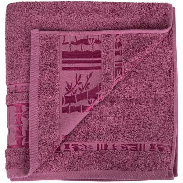 Фото - Рушник банний GM Textile махровий пудра бамбук 70x140