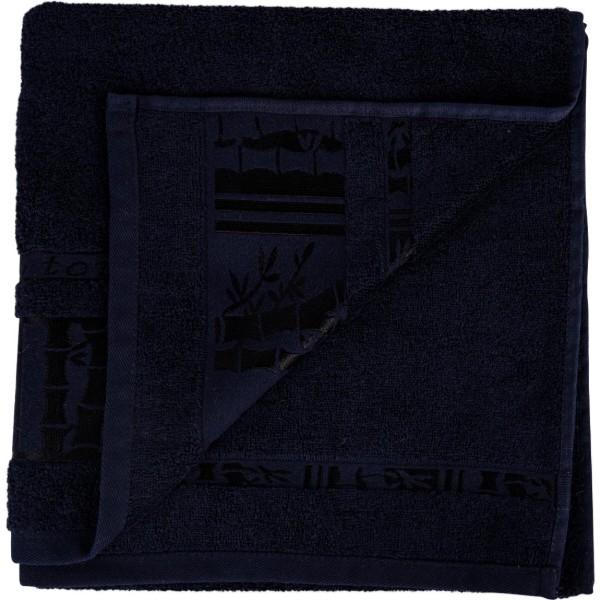 Фото - Рушник банний GM Textile махровий темно-синій бамбук 70x140