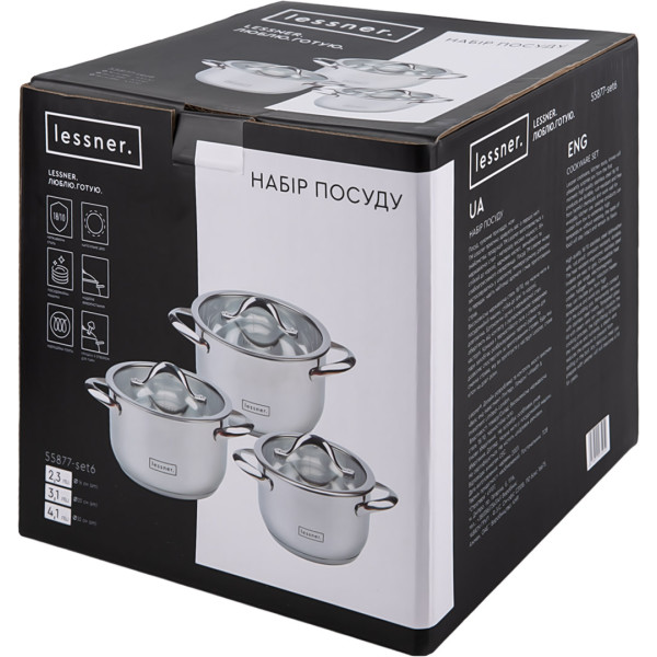 Фото - Набор посуды Lessner 55877-set6 6 пр.