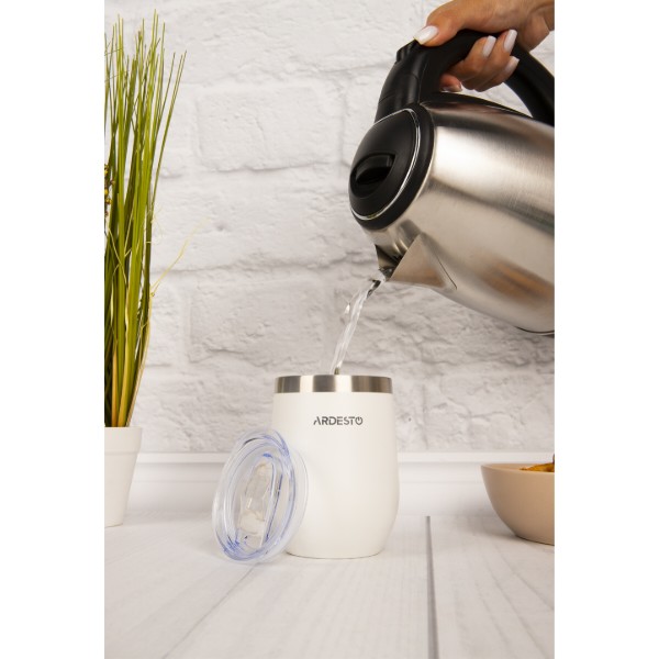 Фото - Термочашка ARDESTO Compact Mug 350 мл White (AR2635MMW)