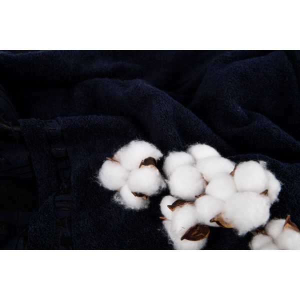 Фото - Рушник банний GM Textile махровий темно-синій бамбук 70x140