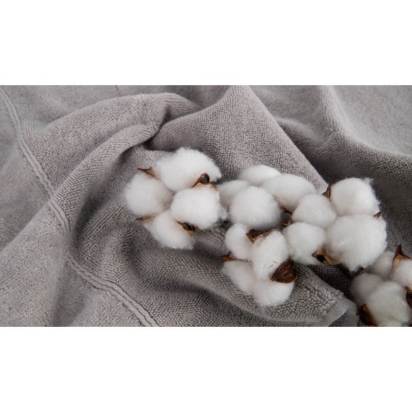Фото - Рушник для рук GM Textile махровий срібний Міладо 40x70